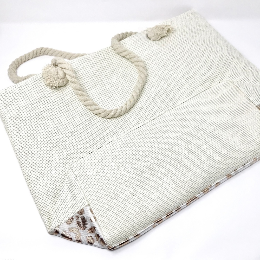 Rose Gold Metallic Leopard Tote - Picture 5 of 8